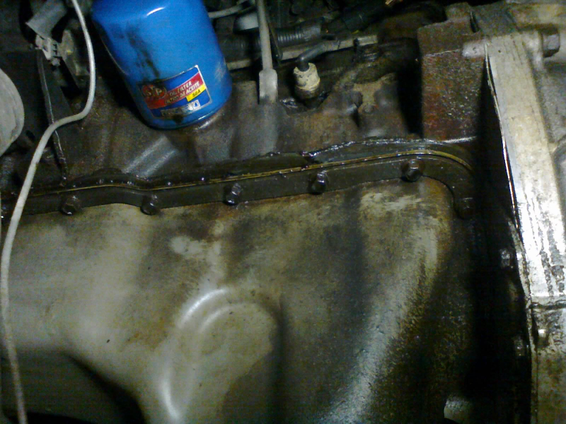 Oil filter felt a little loose, too. Dat gasket, tho... yikes!